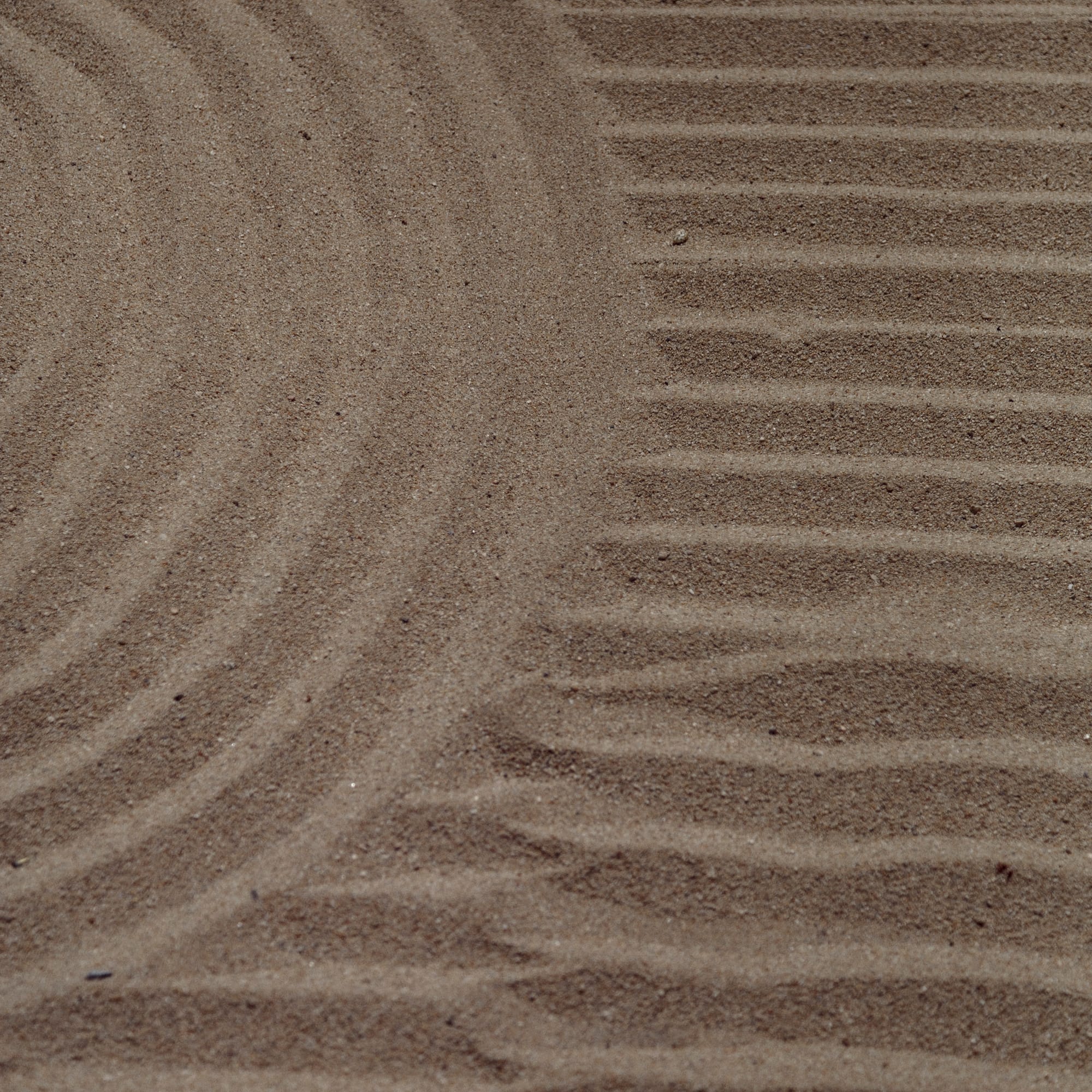 a circular pattern in sand