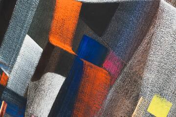 a close up of a painting
