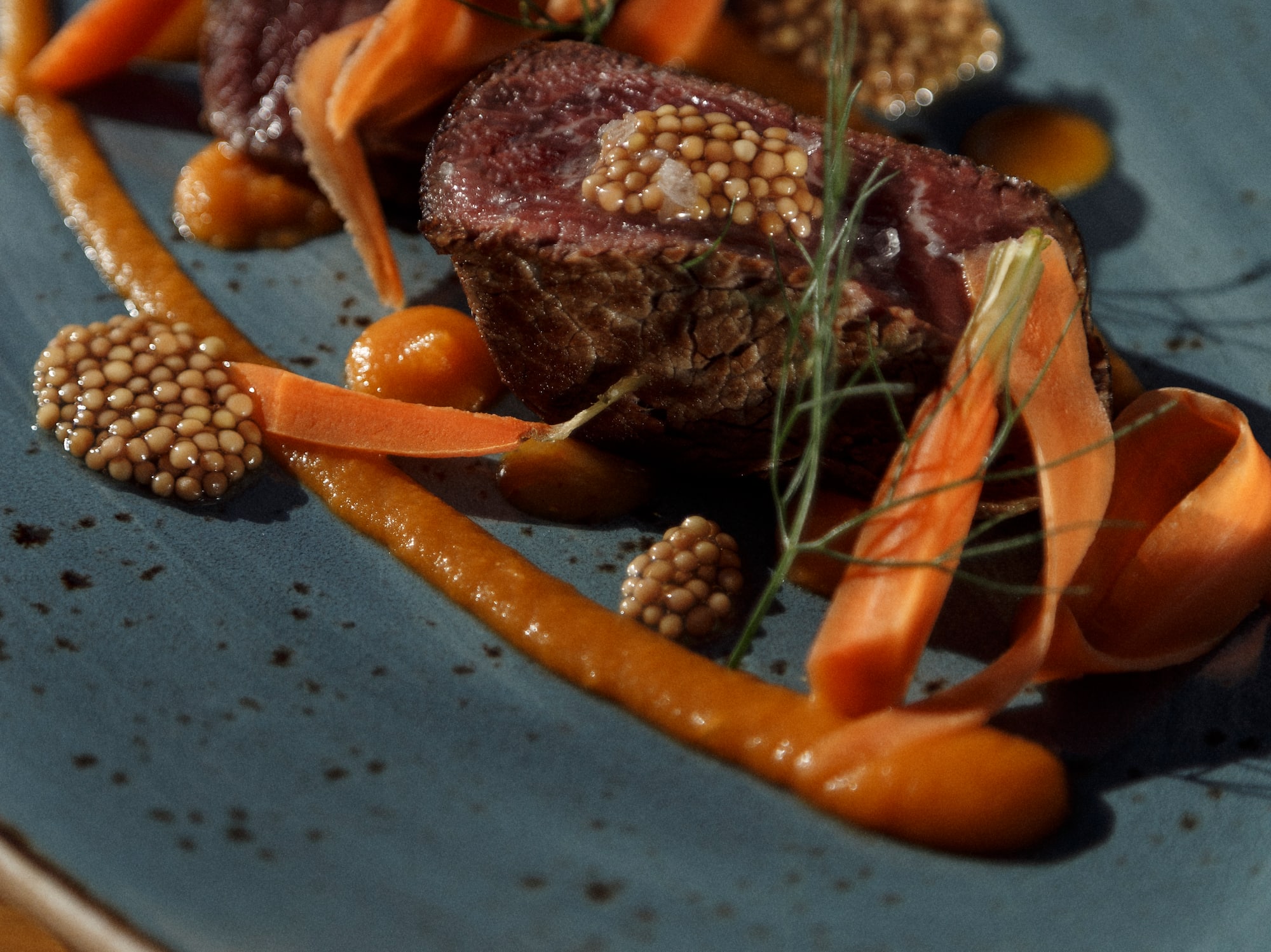 a plate of food on a plate