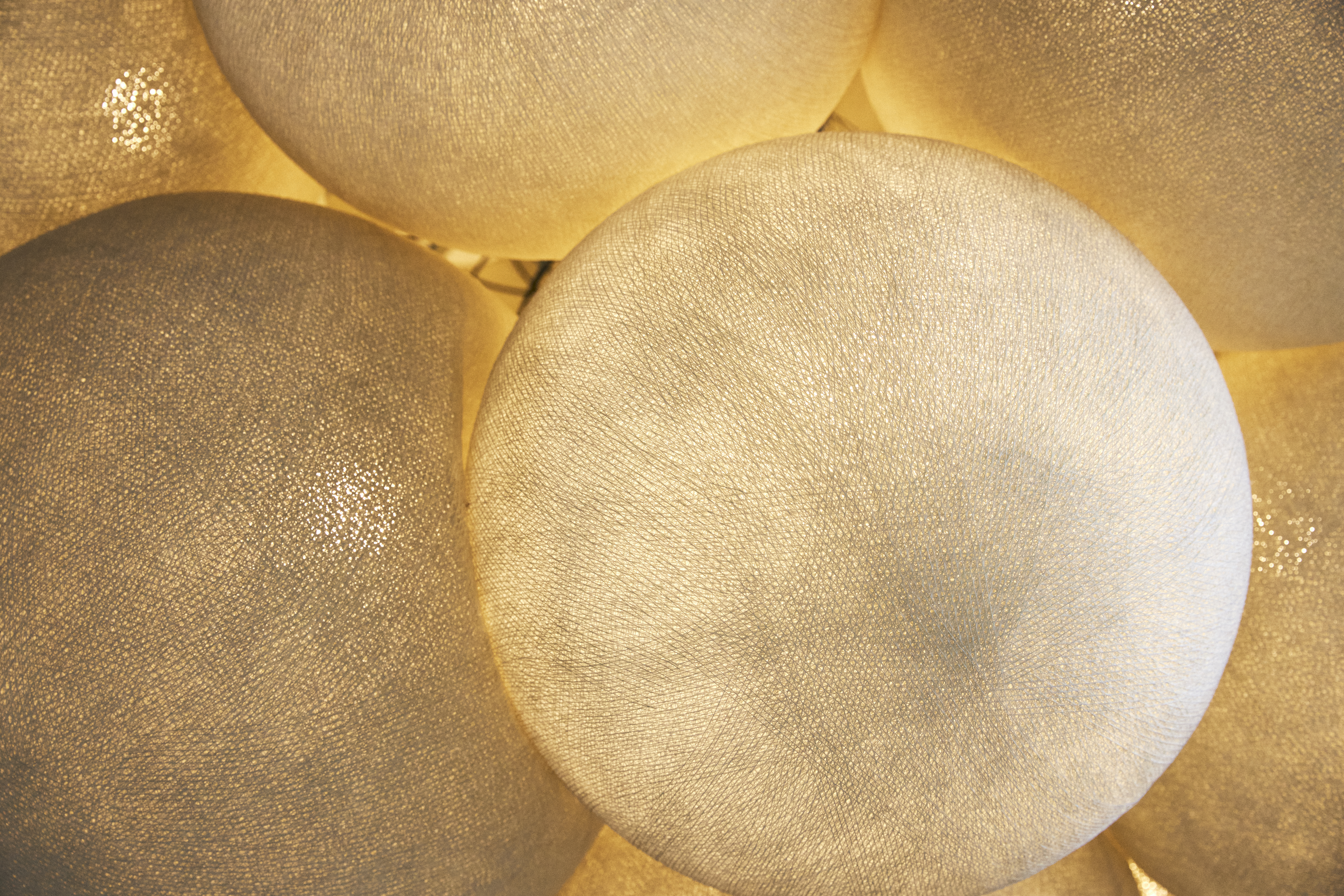 a group of white balls