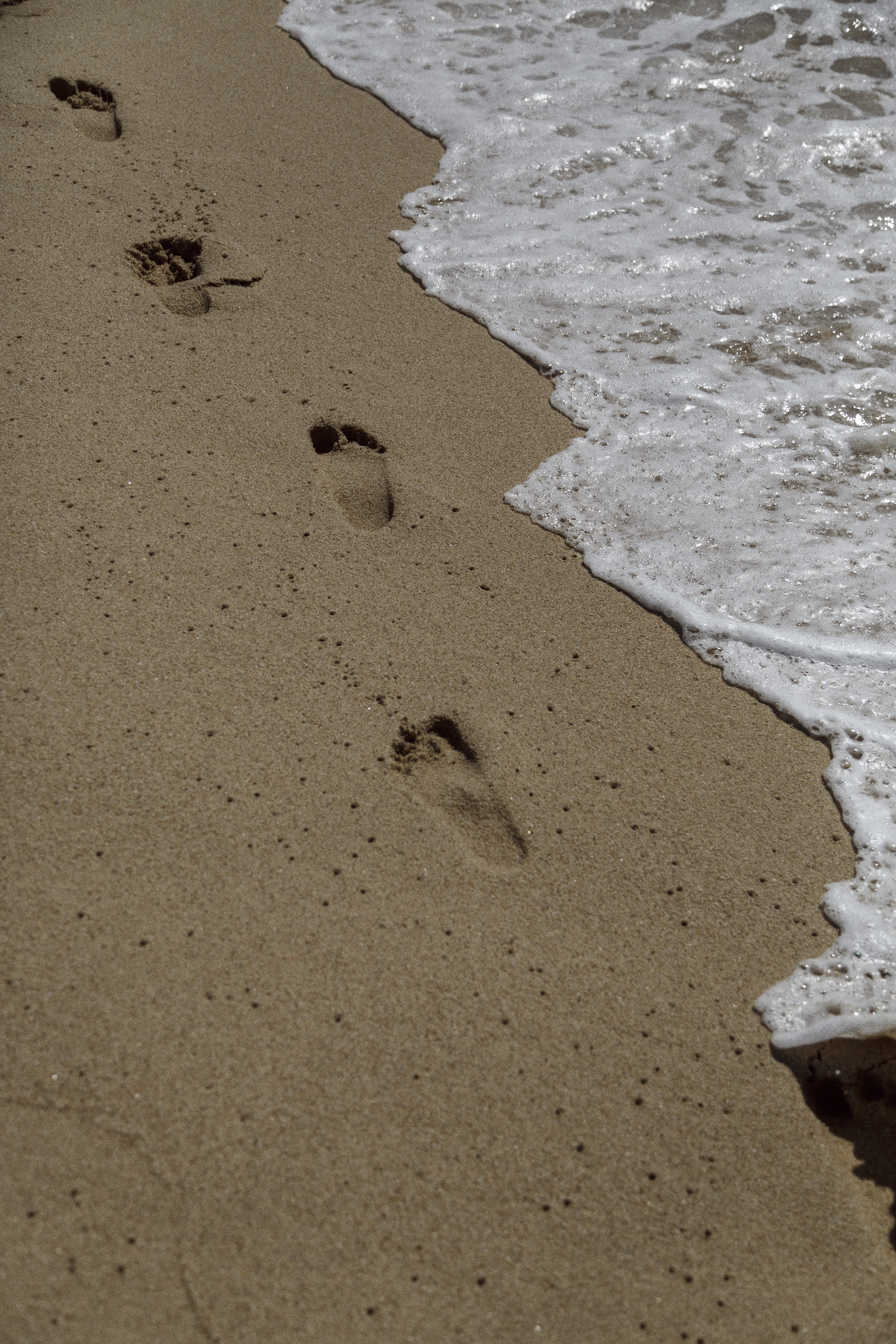footprints in the sand