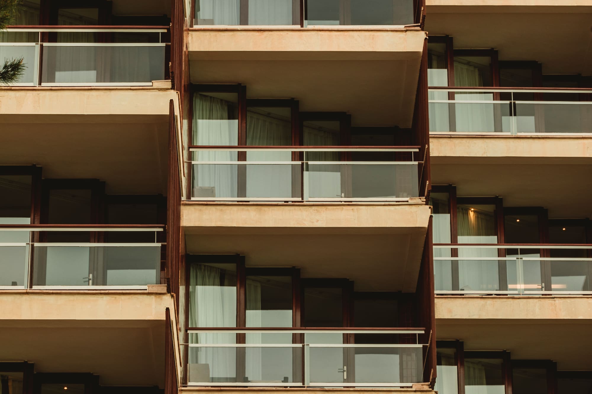 a building with balconies