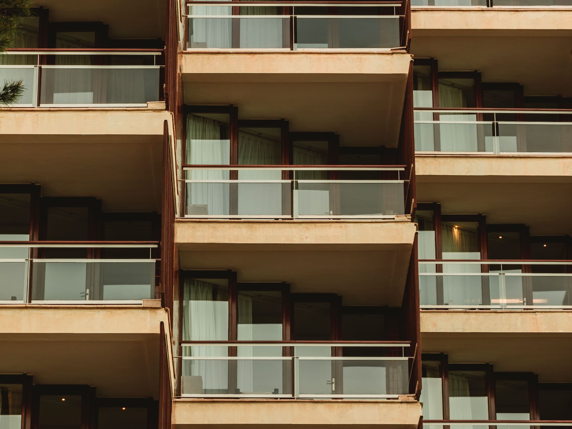 a building with balconies