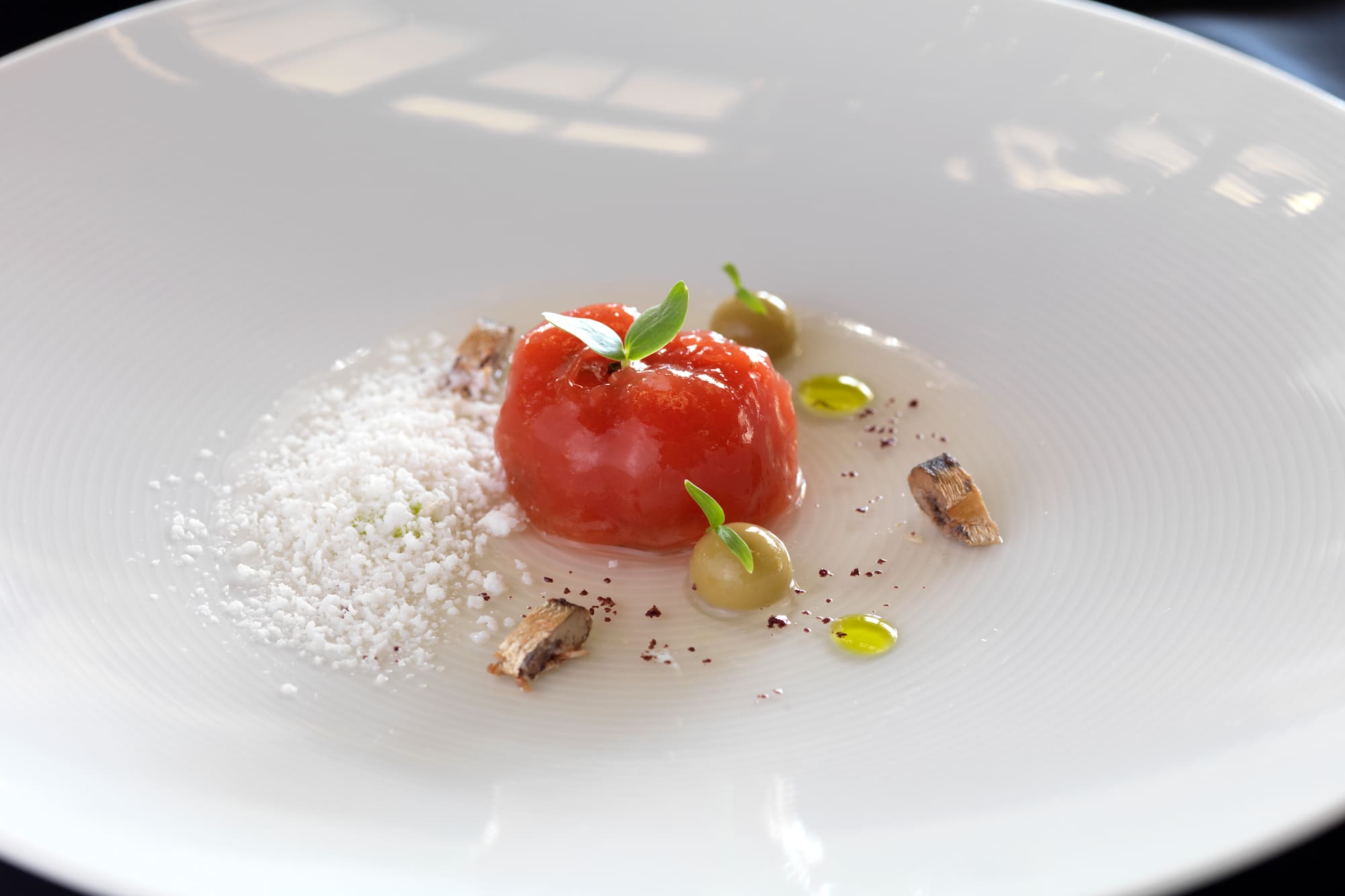 a plate of food on a table