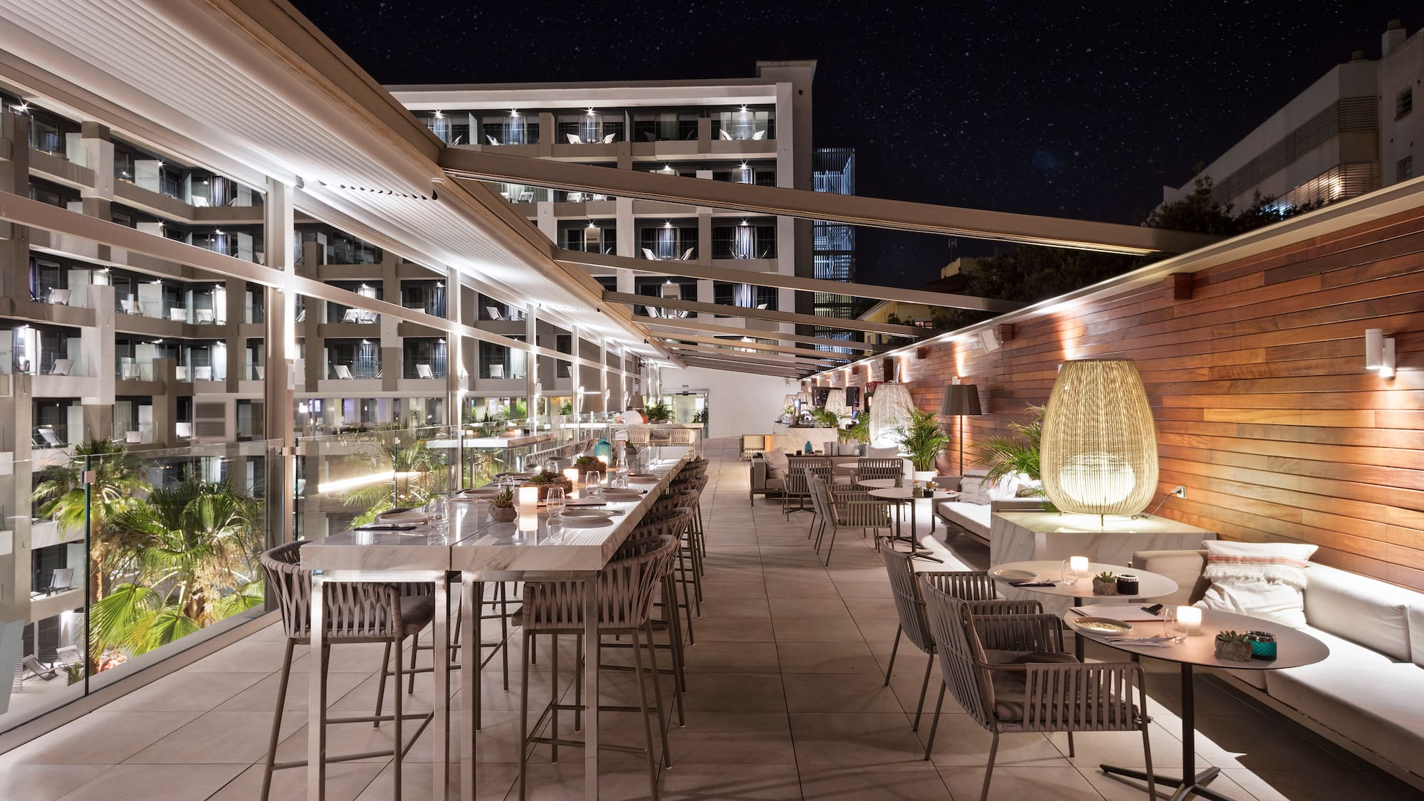 a restaurant with tables and chairs
