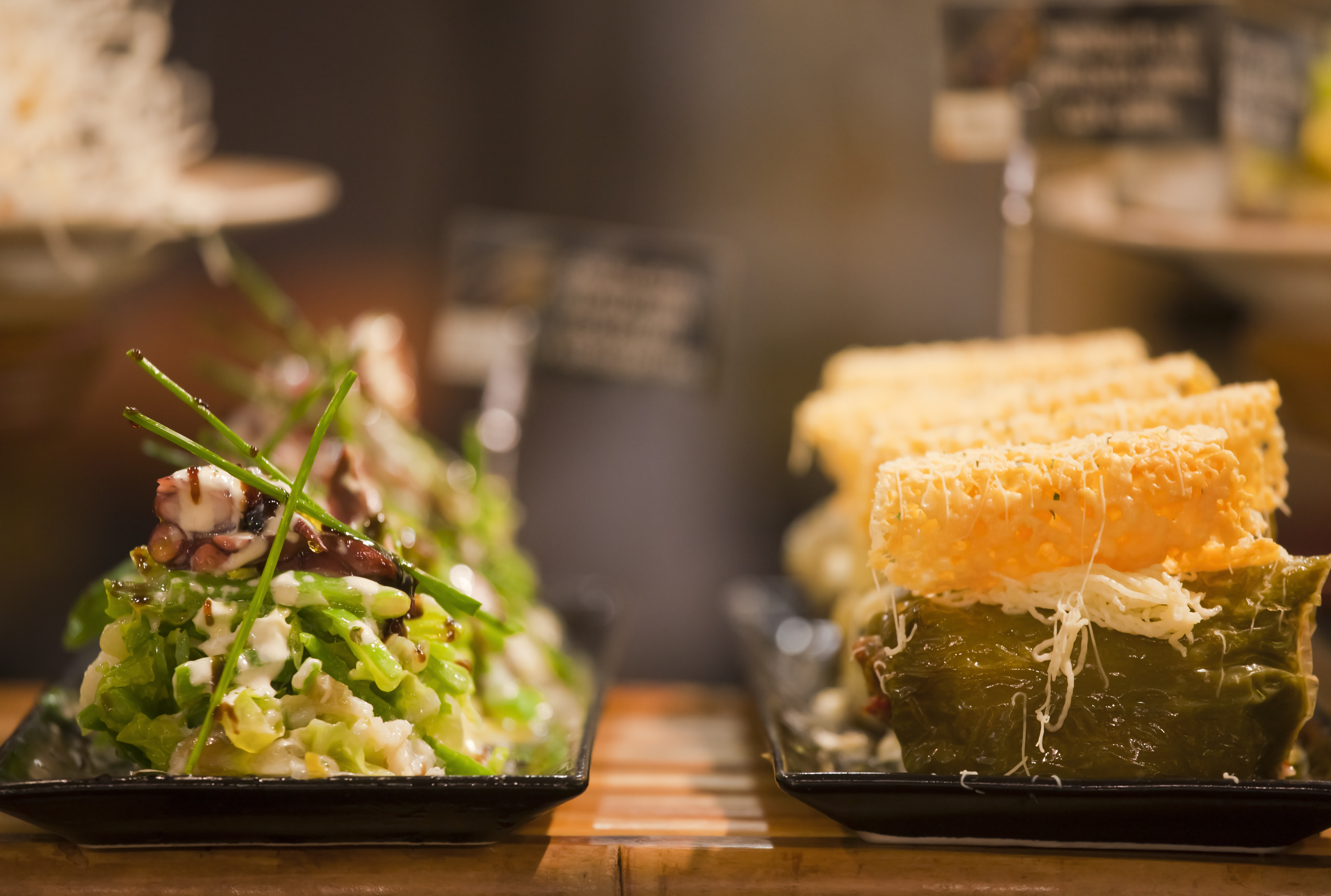 a close up of food