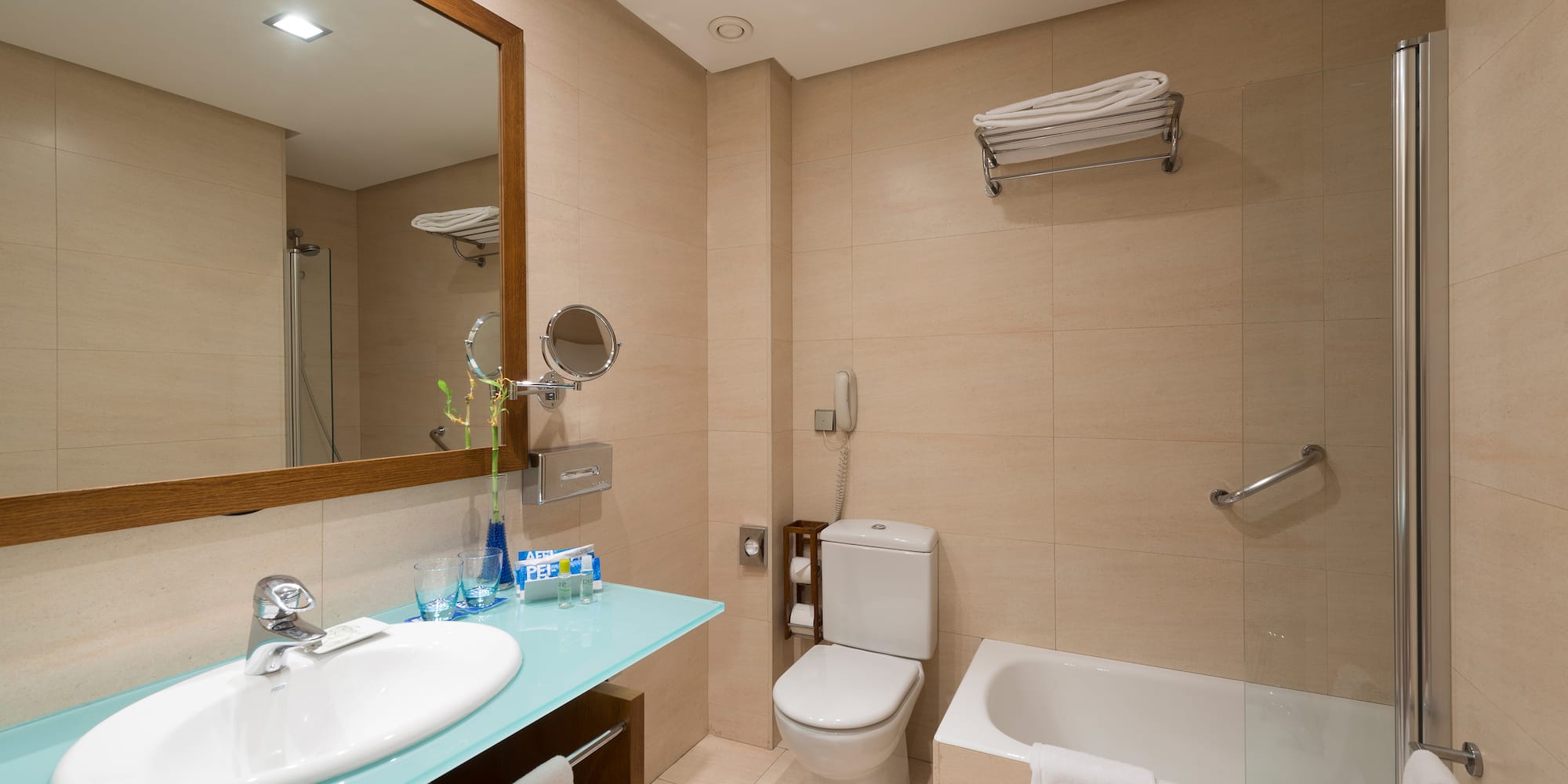 a bathroom with a sink toilet and bathtub