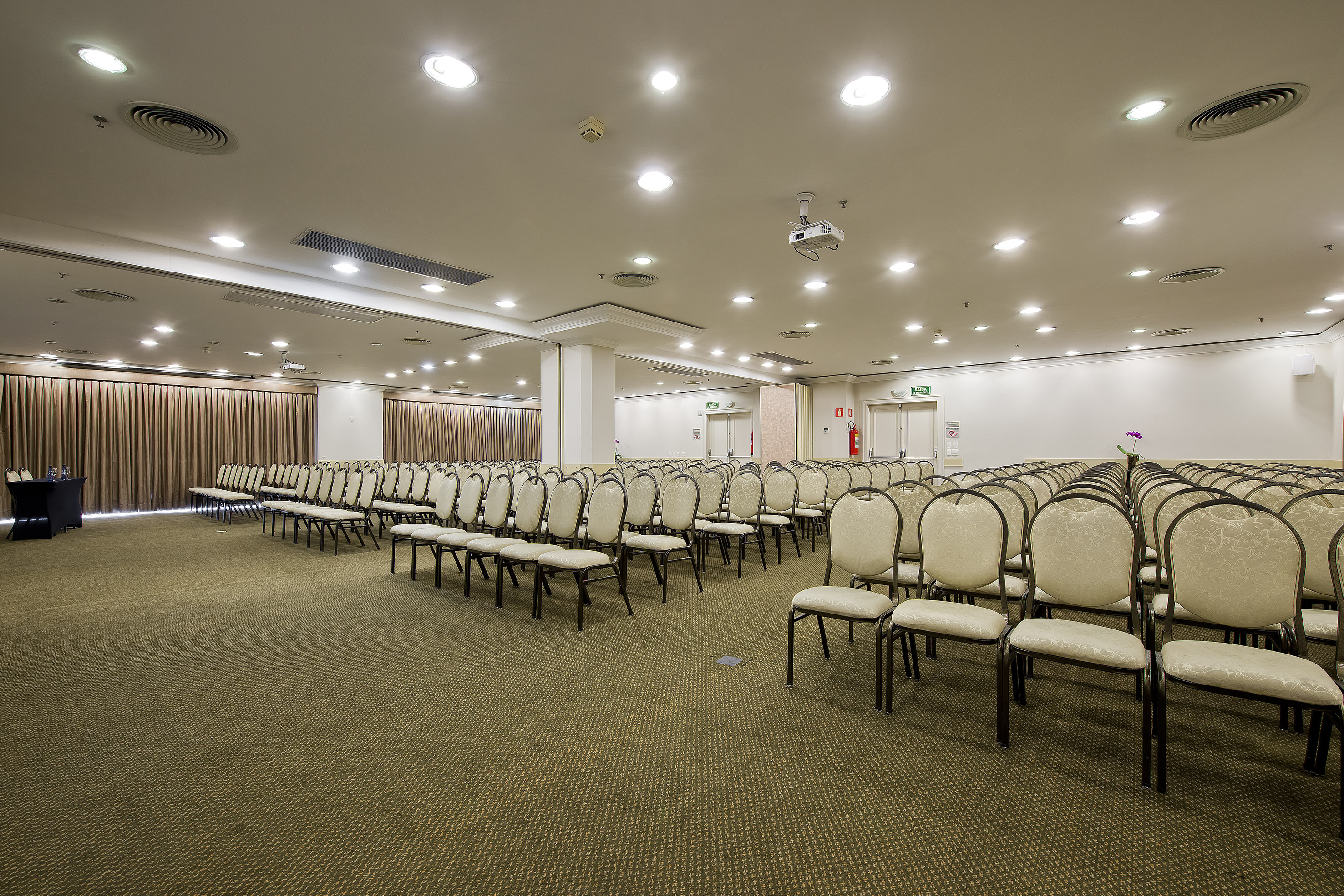 a room with many chairs