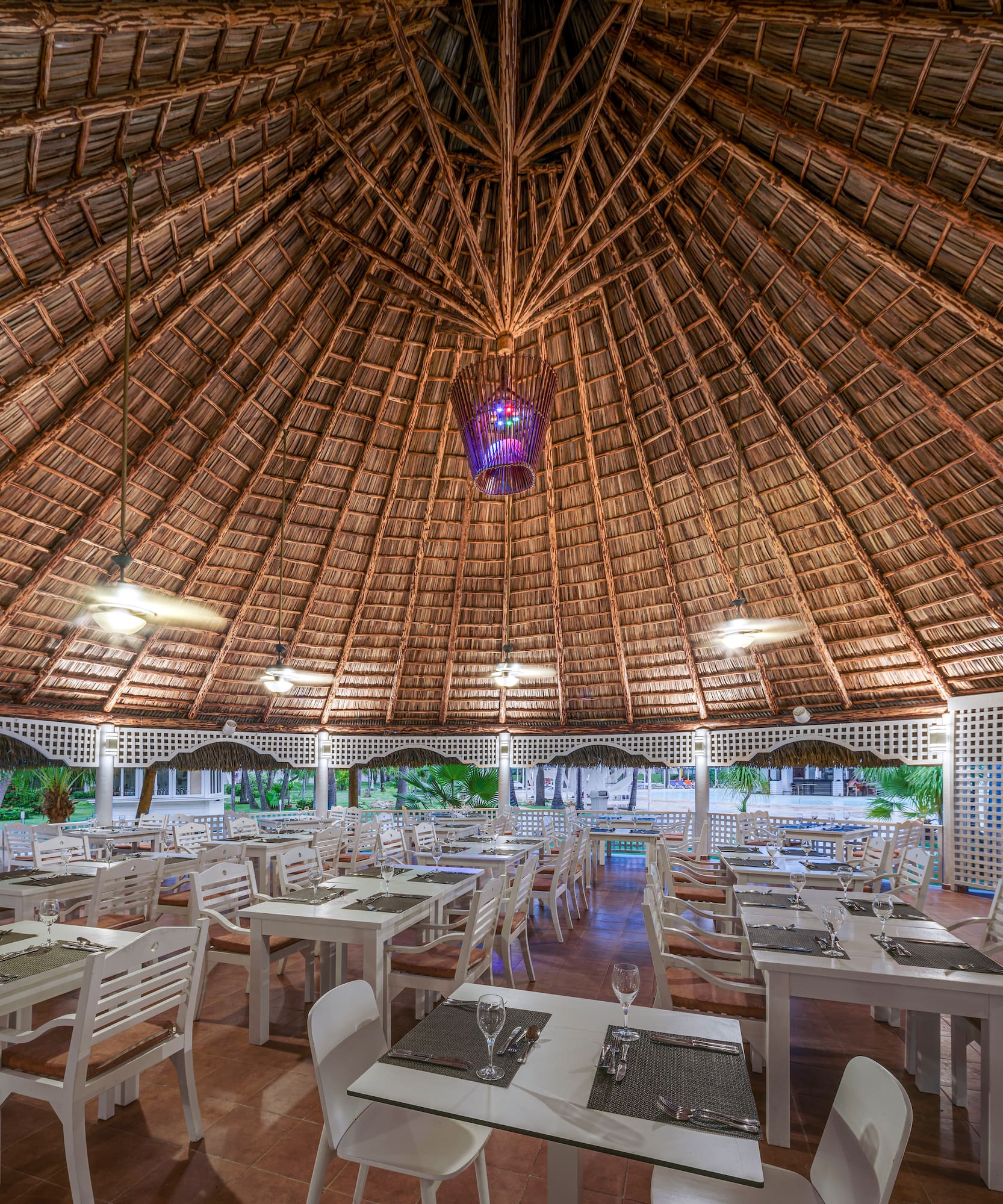 a restaurant with tables and chairs