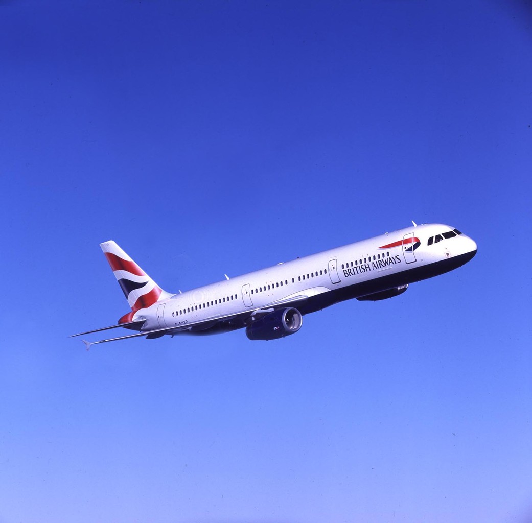 a plane flying in the sky