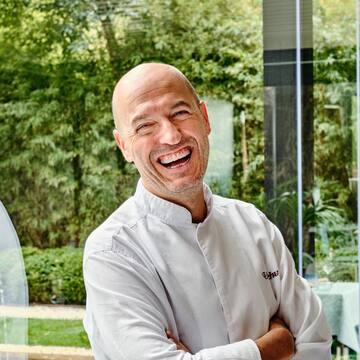 a man in a white shirt