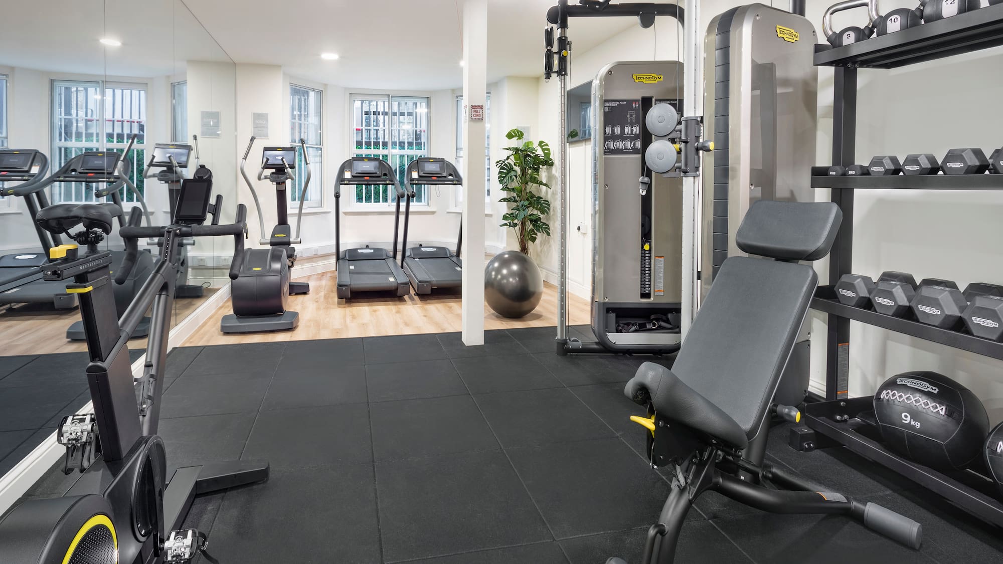 London hotel with a gym