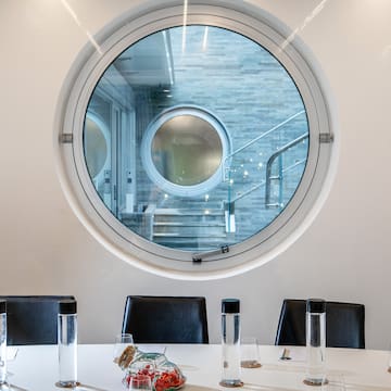a round window with a circular window