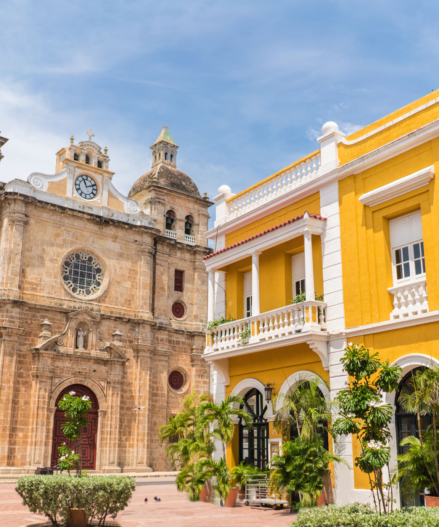 a building with a clock on the front