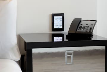a phone on a table