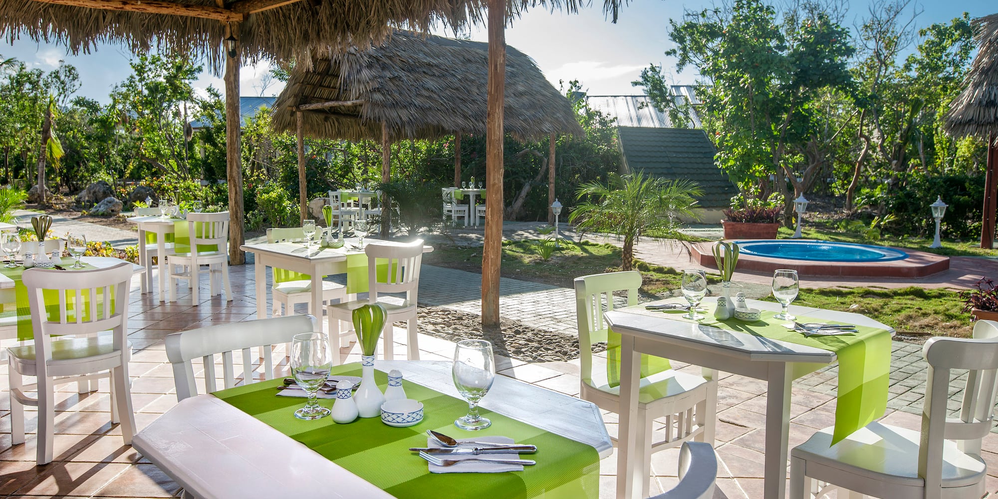 a table set up for a meal