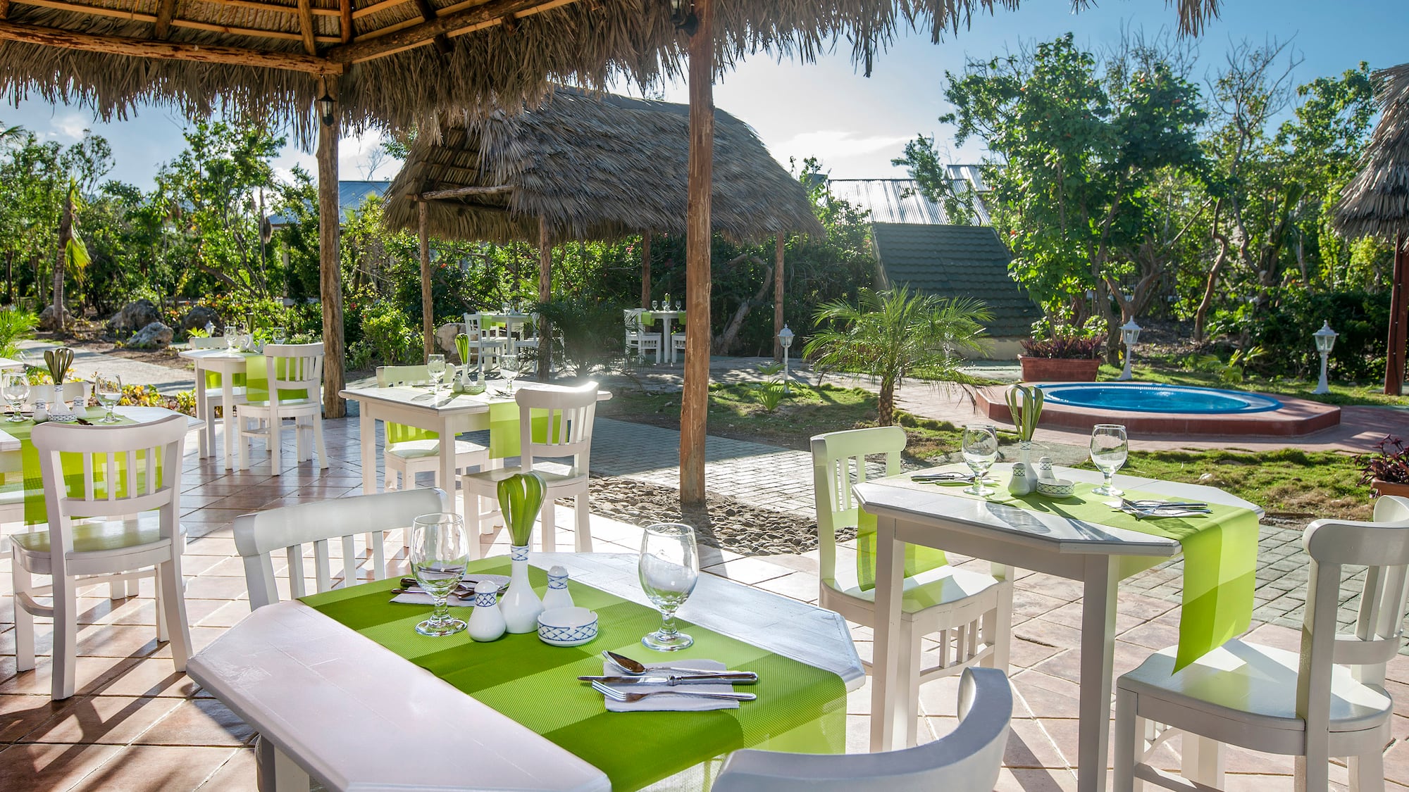 a table set up for a meal