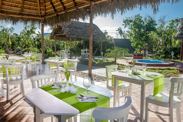 a table set up for a meal