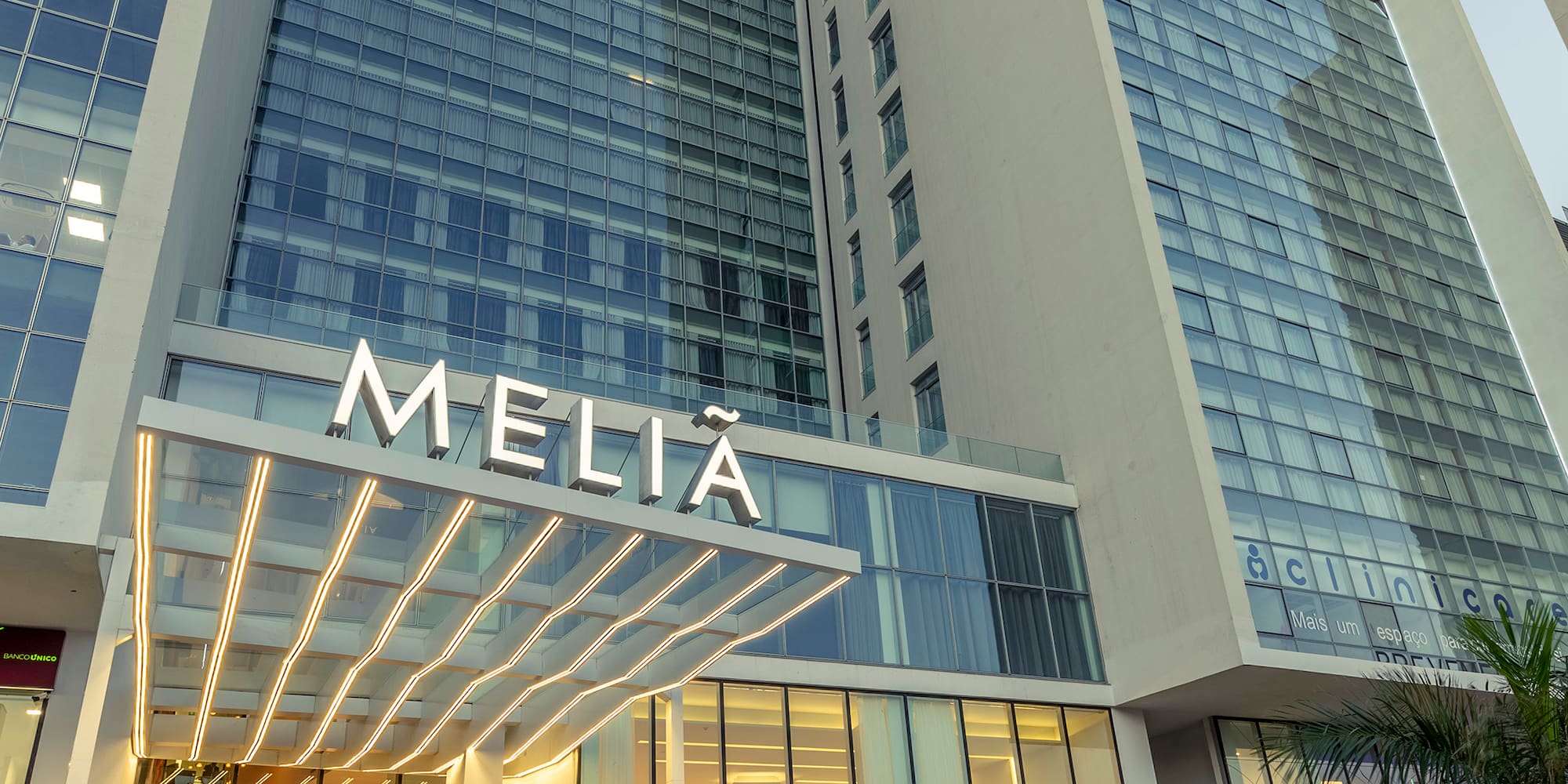 a large building with glass windows