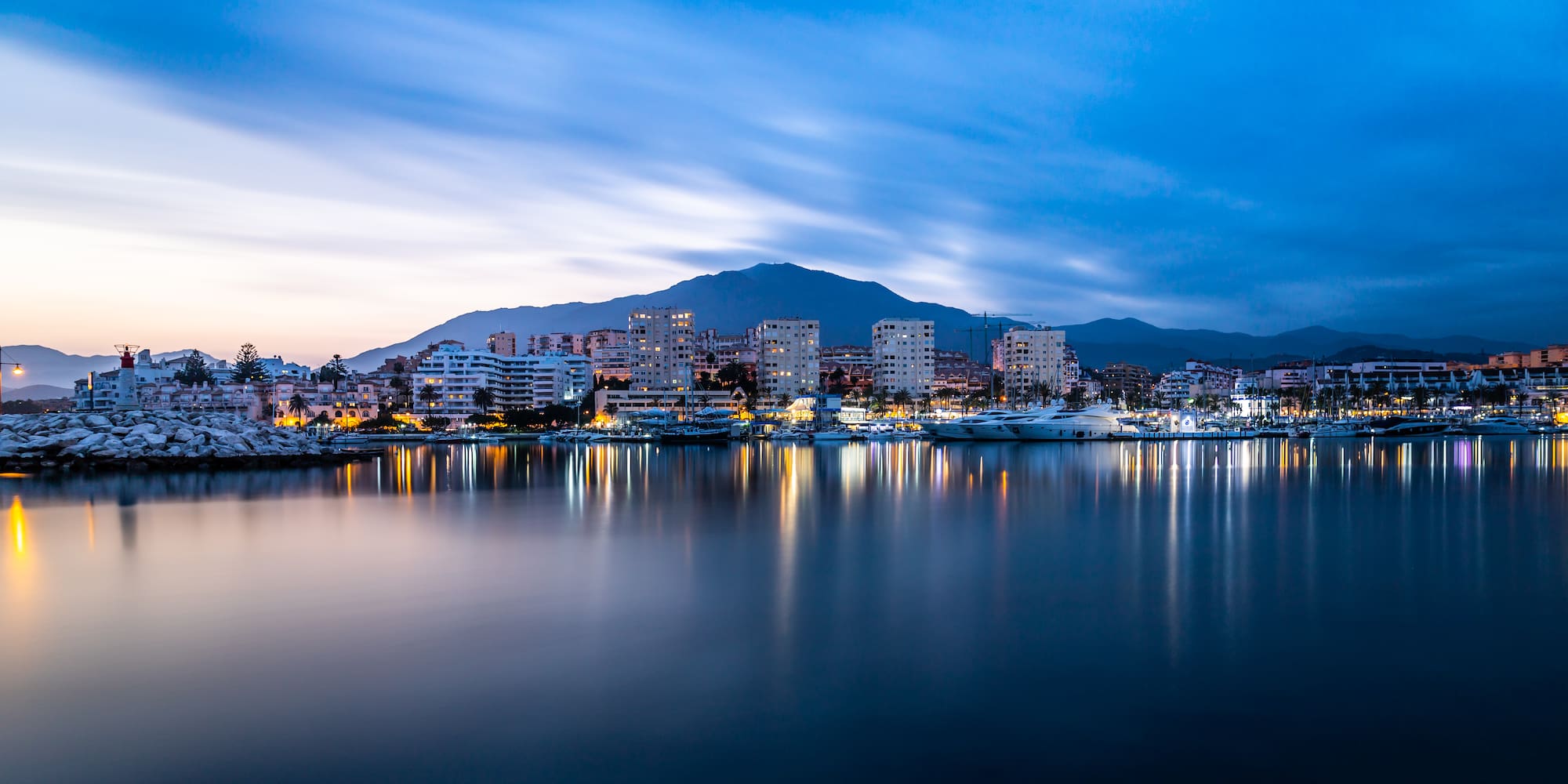 a city next to a body of water