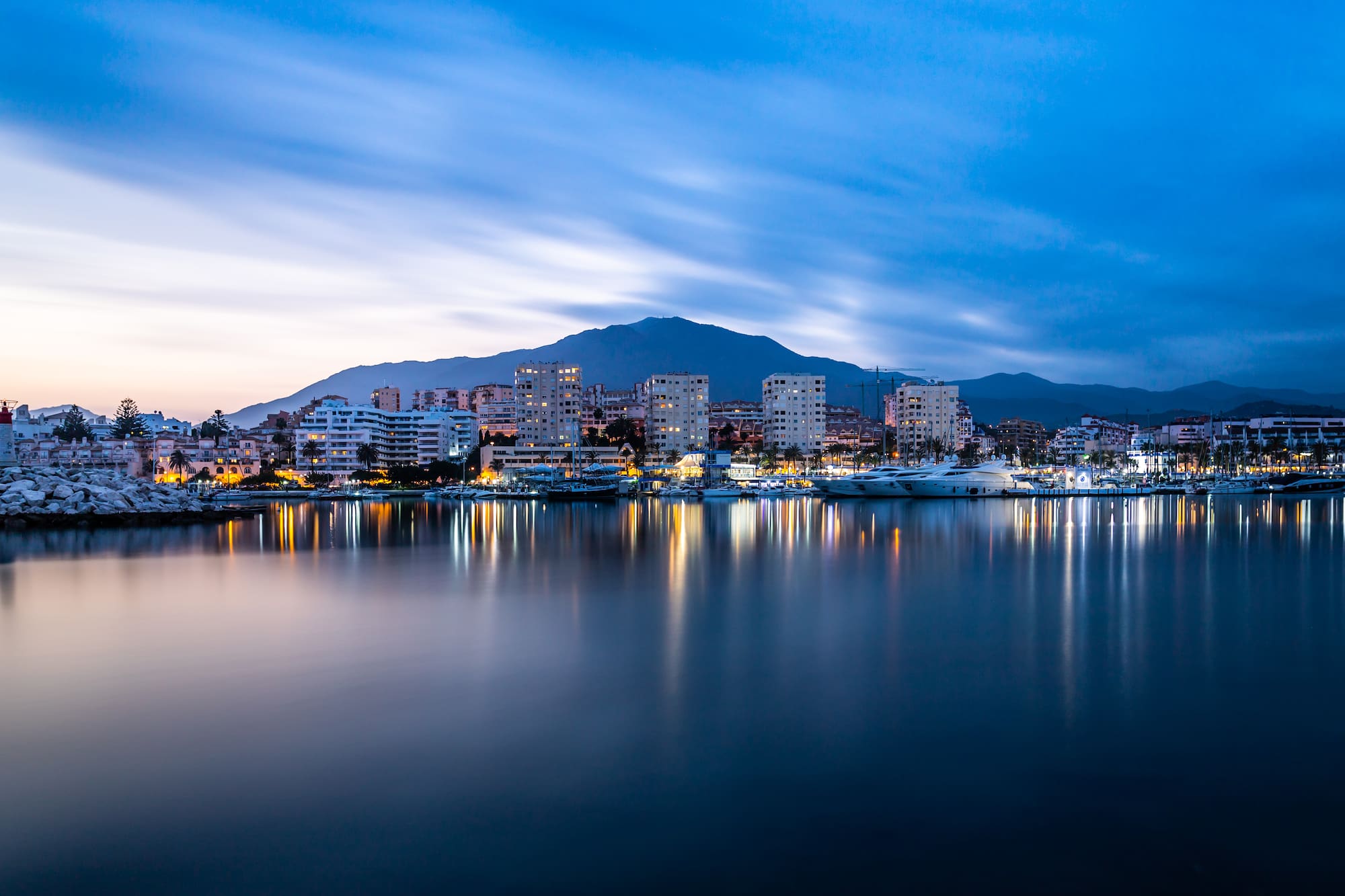 a city next to a body of water