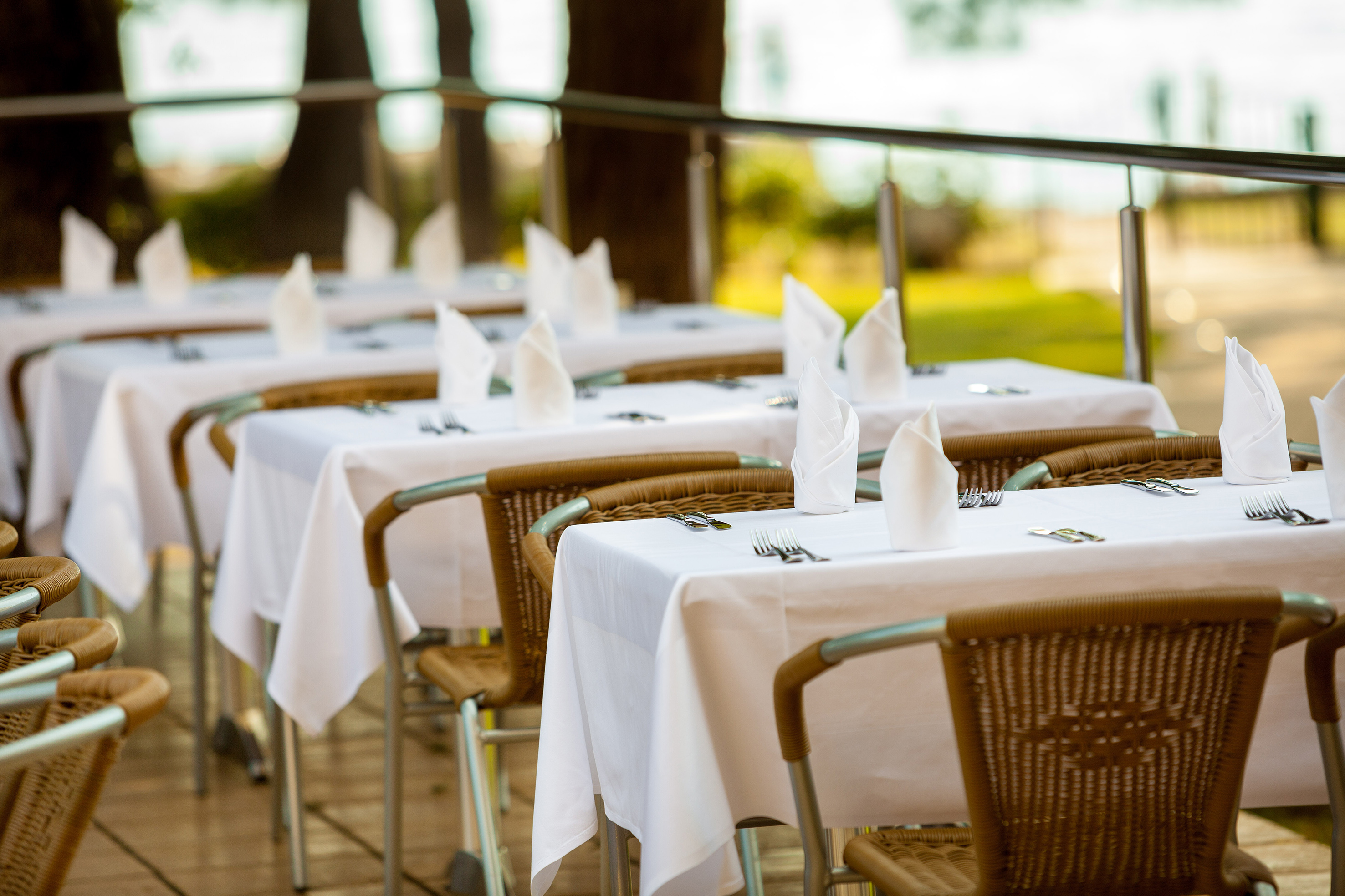 a table set up for a meal