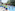 a group of people running in a pool