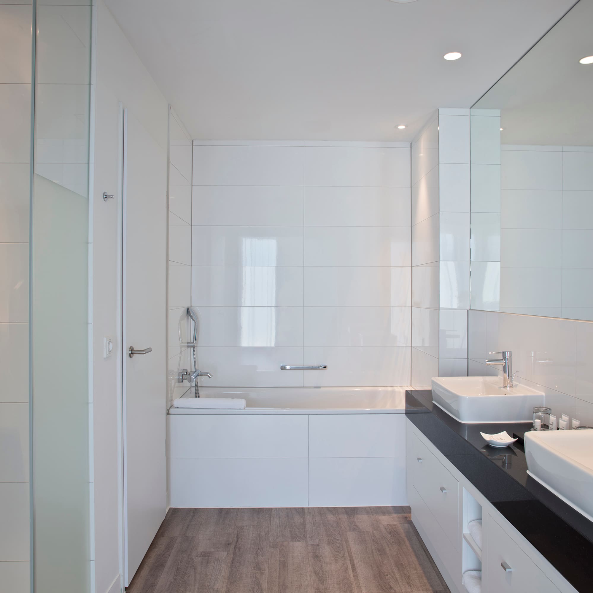 a bathroom with a sink and bathtub