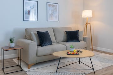 a couch in a room