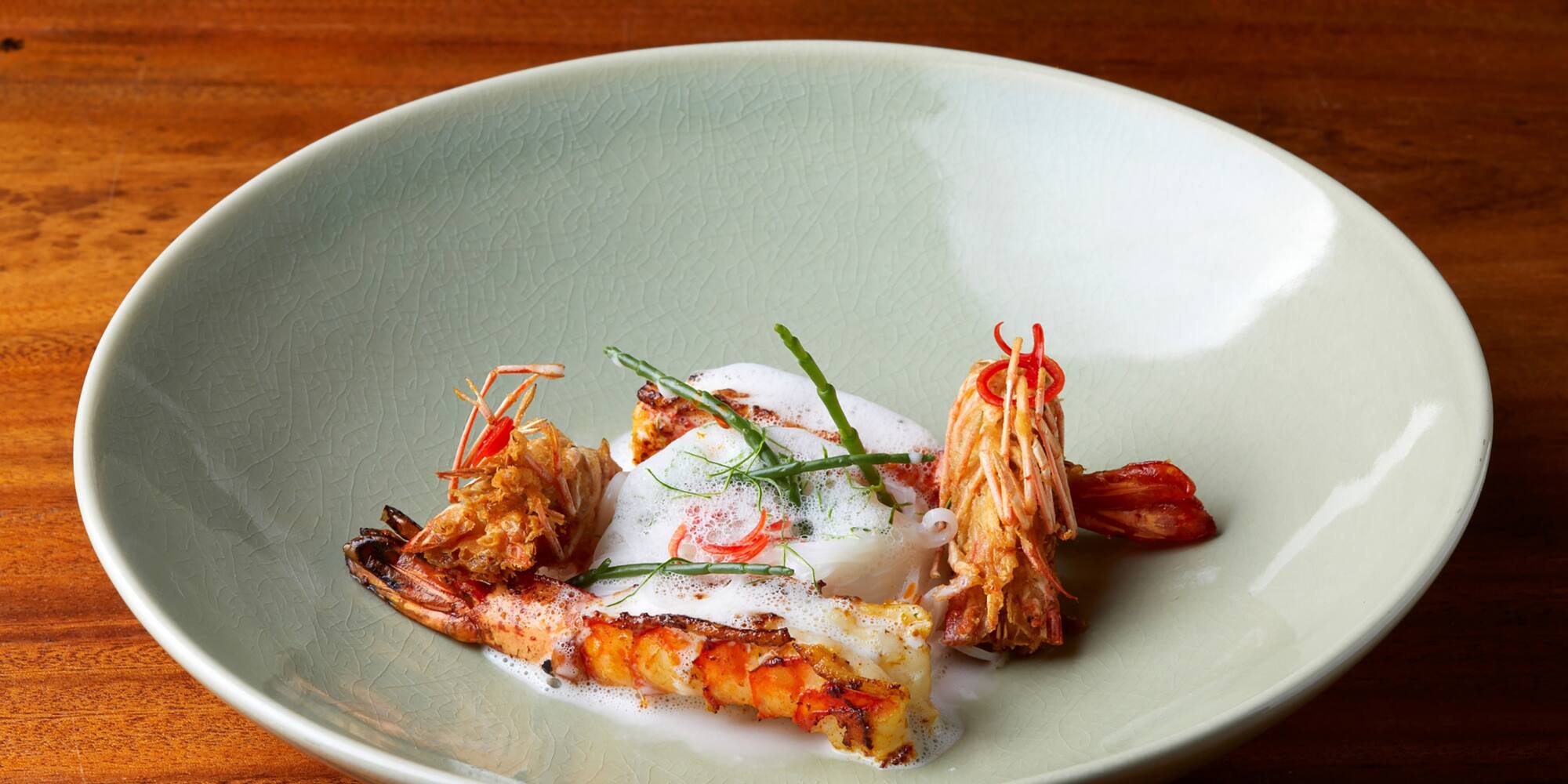 a plate of food on a table