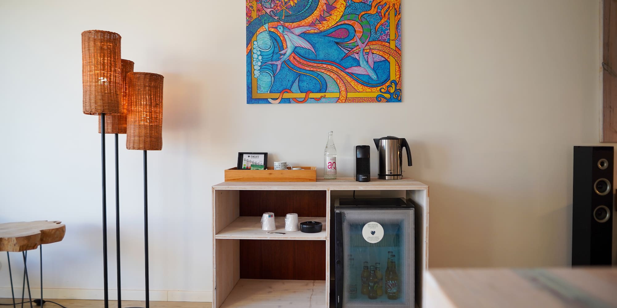 a painting on the wall