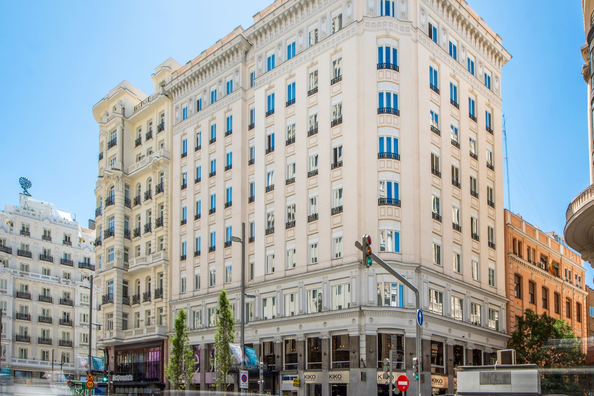 a group of tall buildings in a city