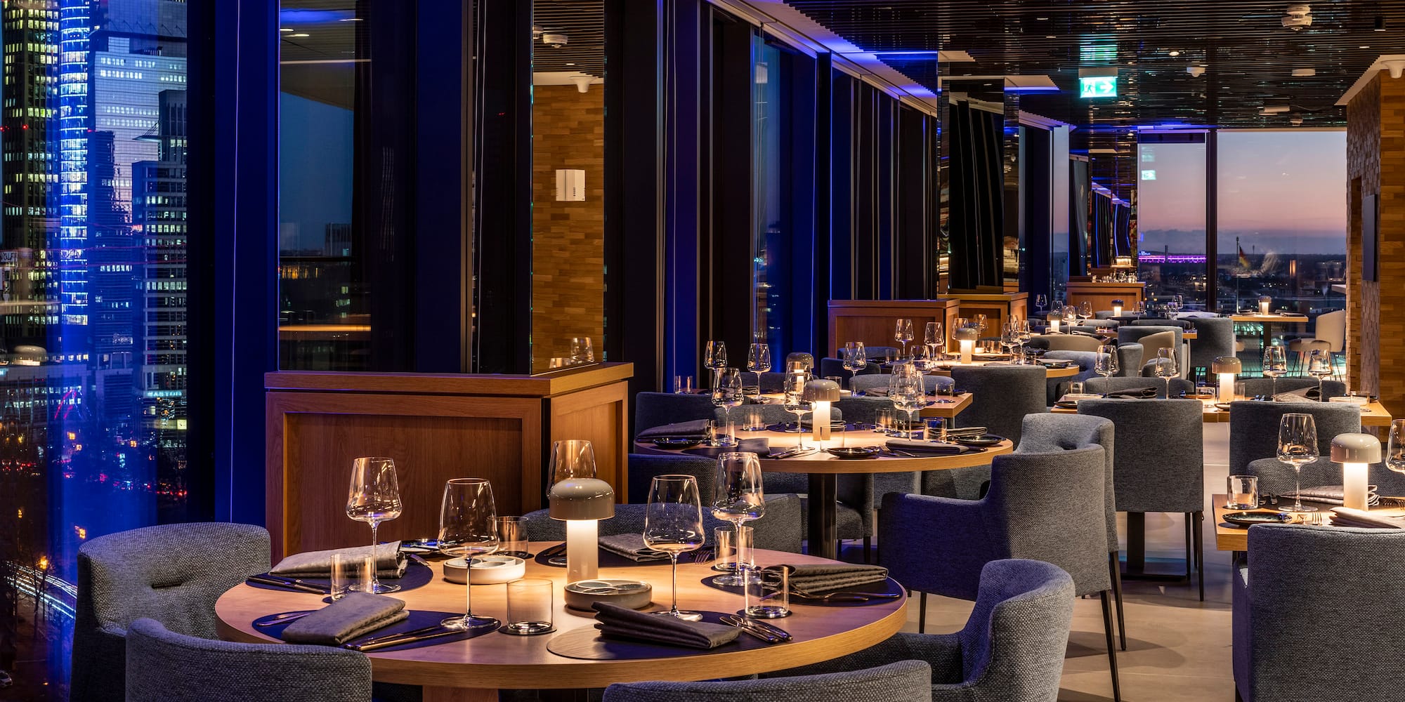 a restaurant with tables and chairs