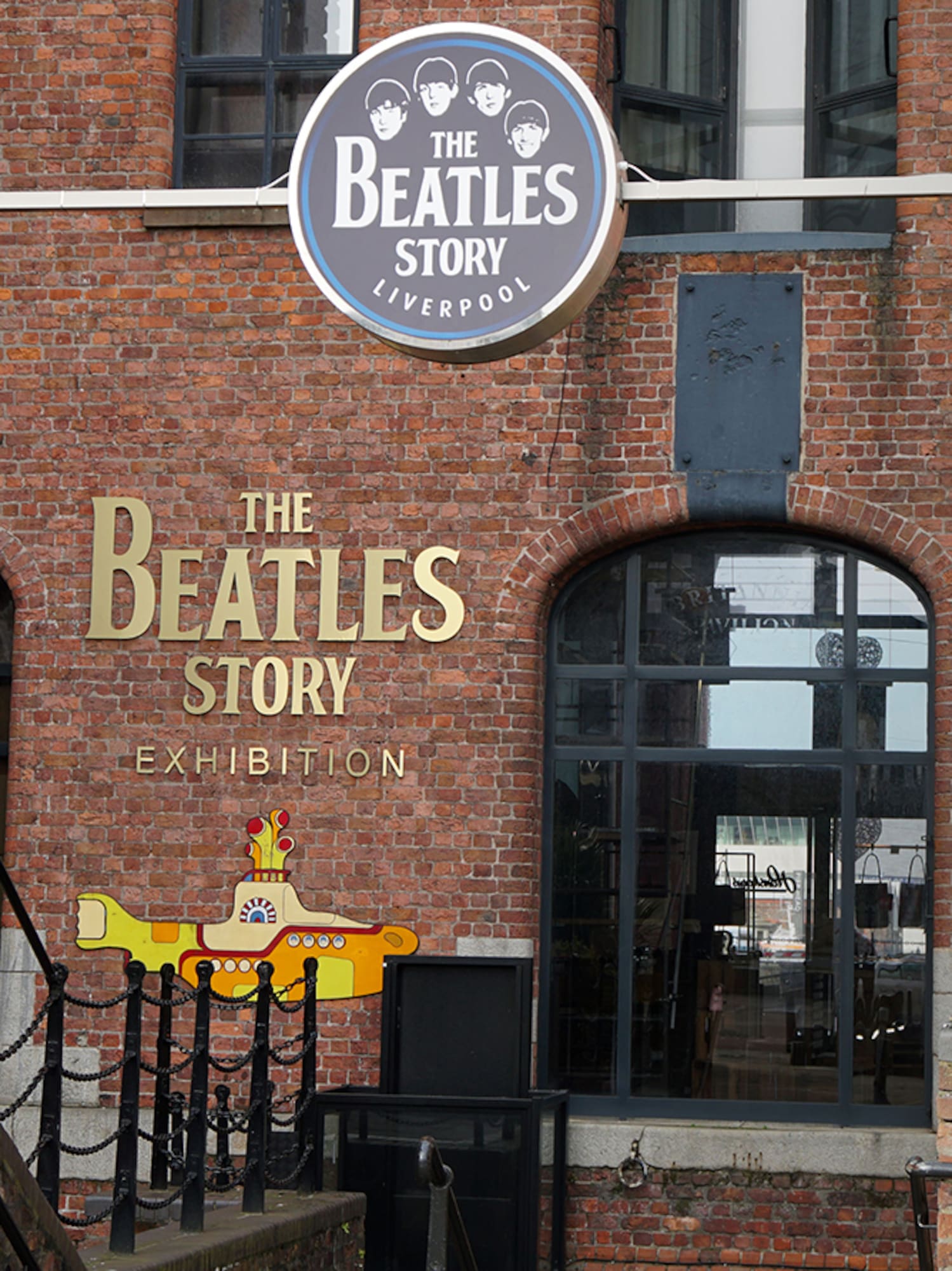 a sign on the front of a building