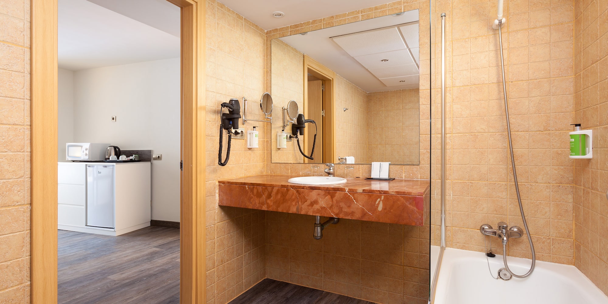 a bathroom with a sink and a bathtub
