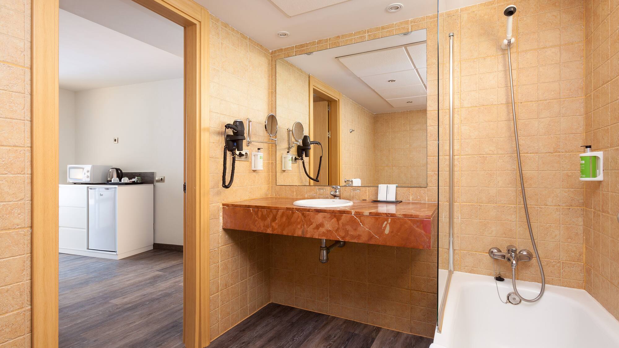 a bathroom with a sink and a bathtub