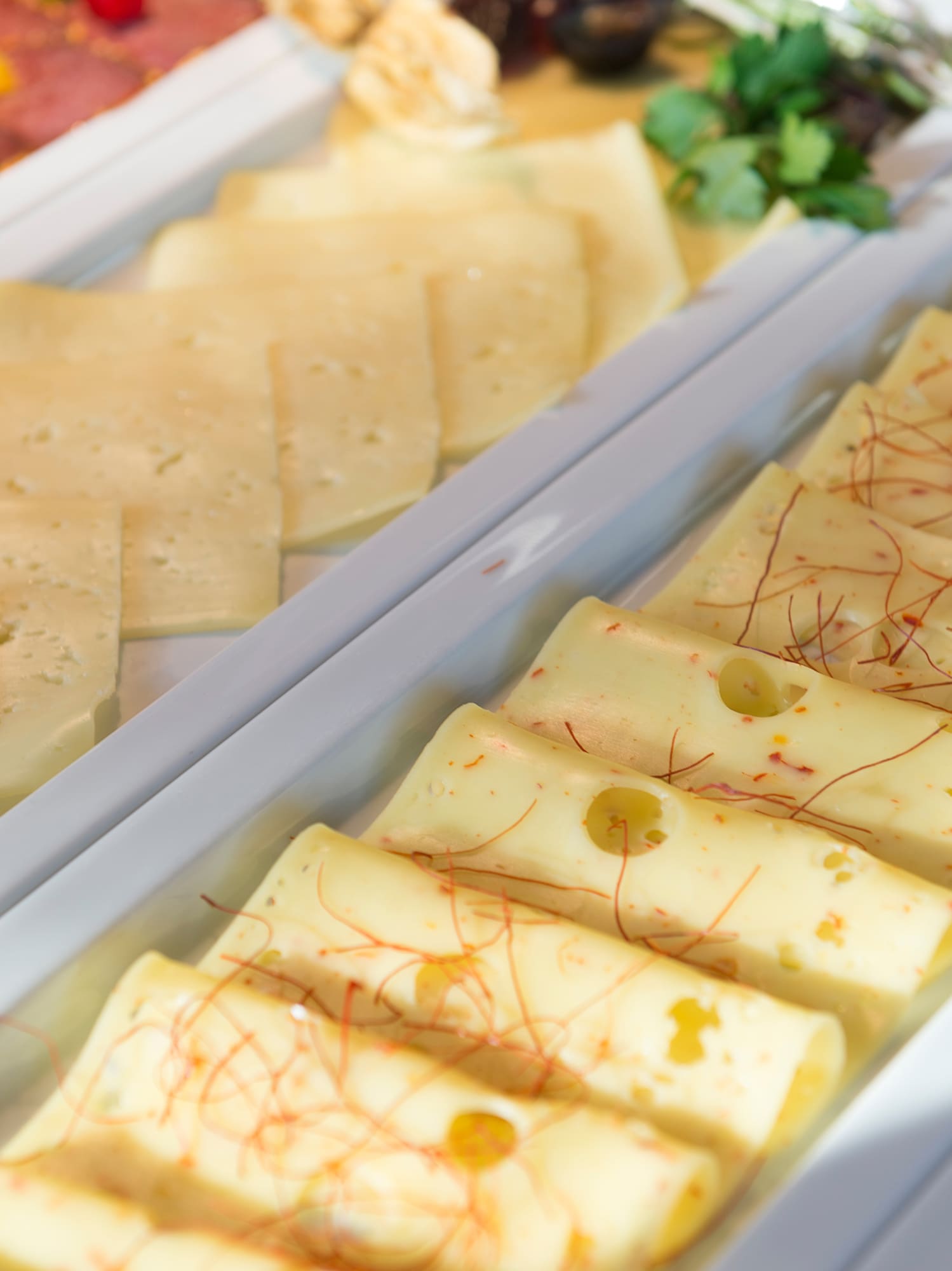 a tray of food on a table