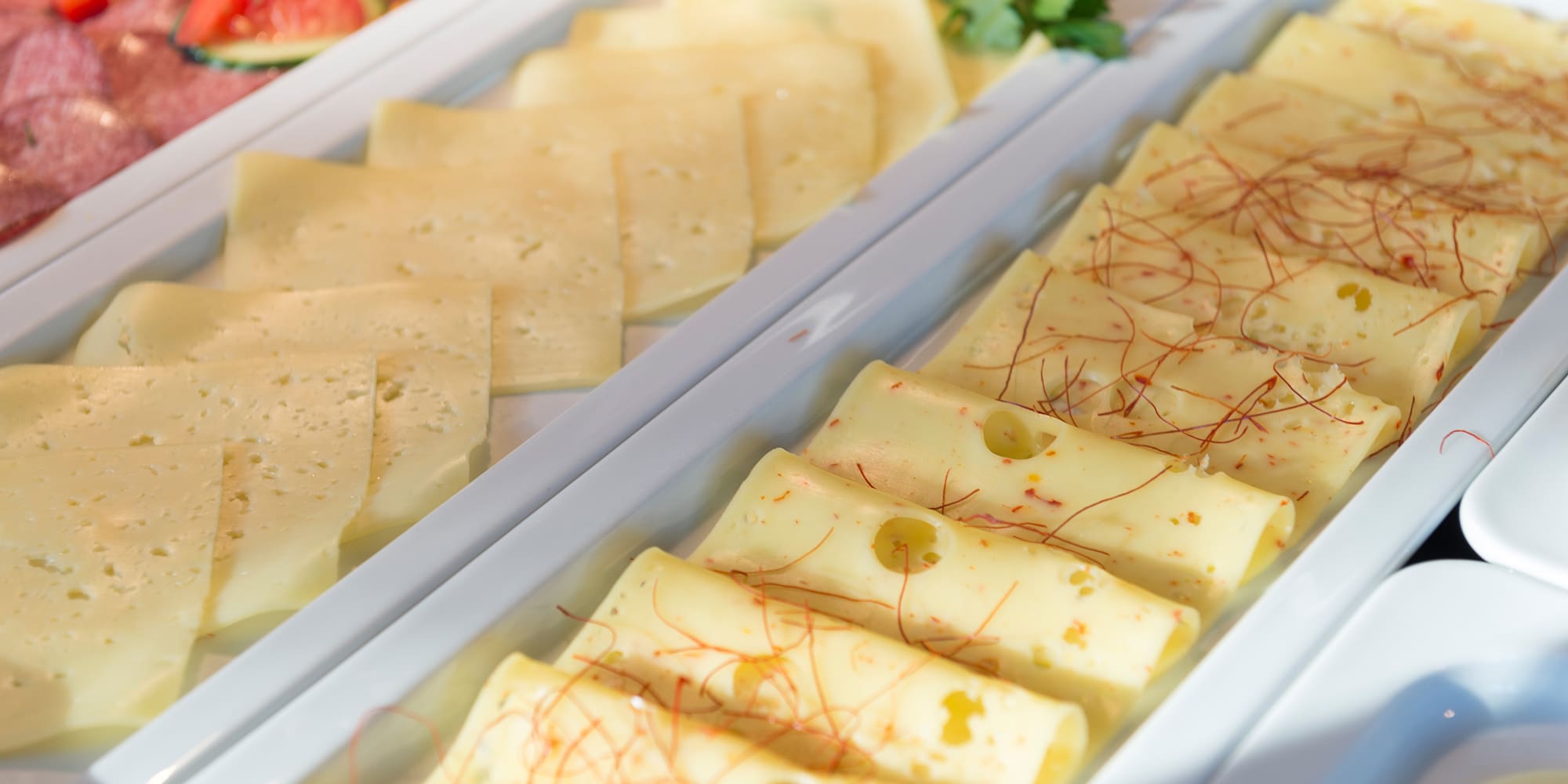 a tray of food on a table