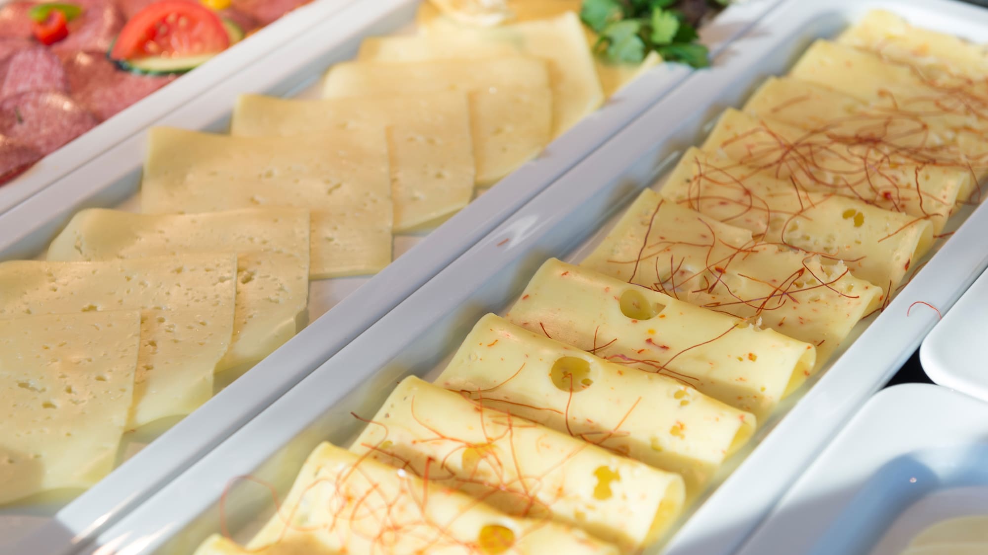 a tray of food on a table