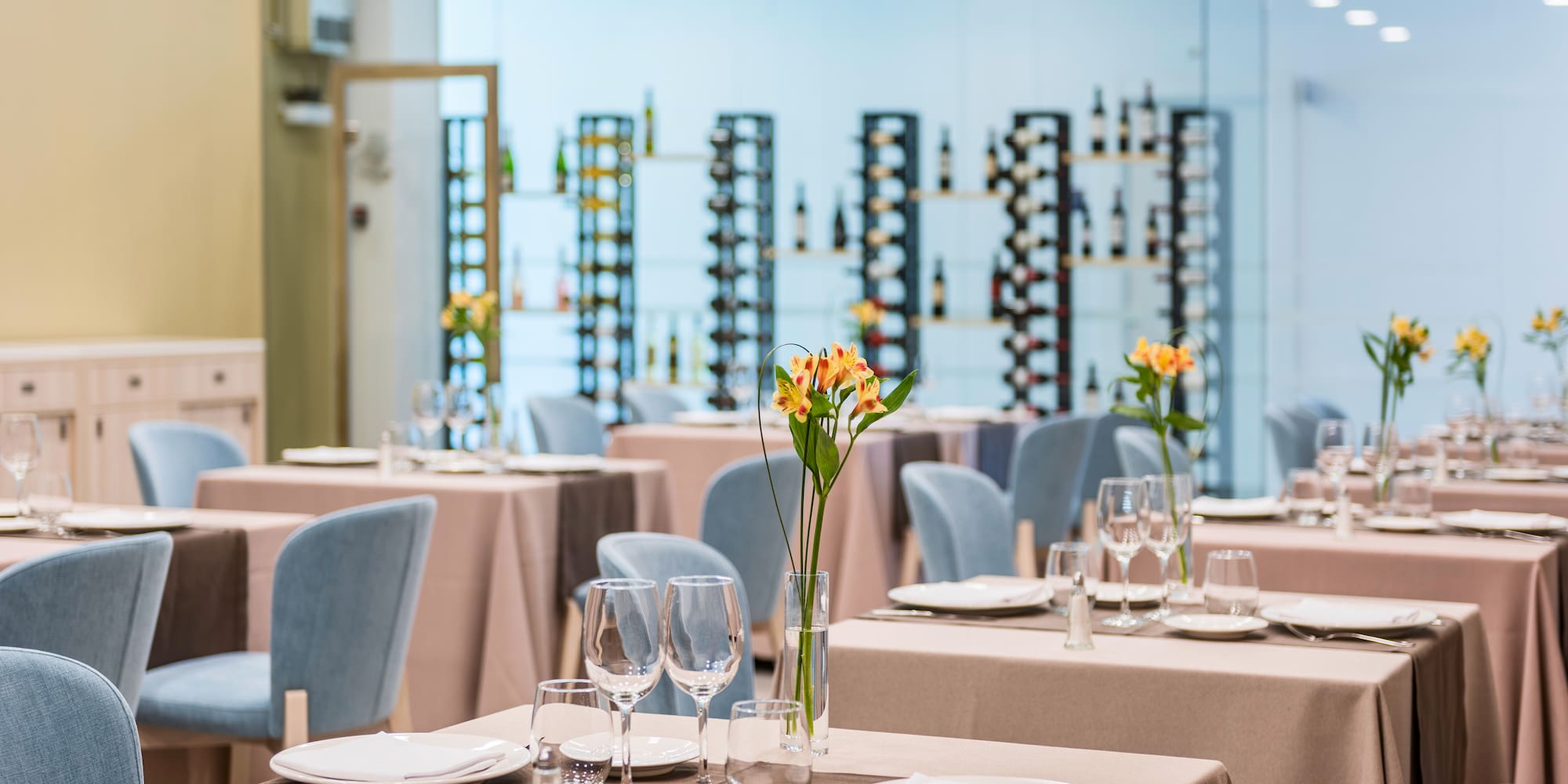 a table set for a party