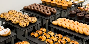 a table full of pastries and pastries