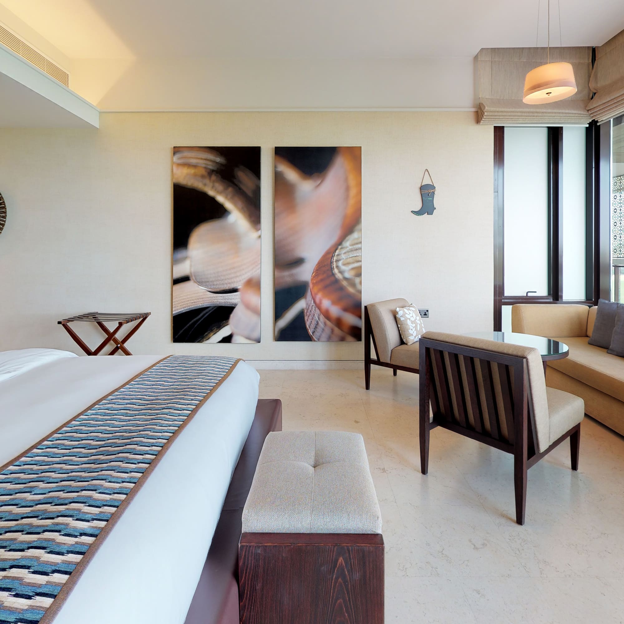 a room with a bed and a couch