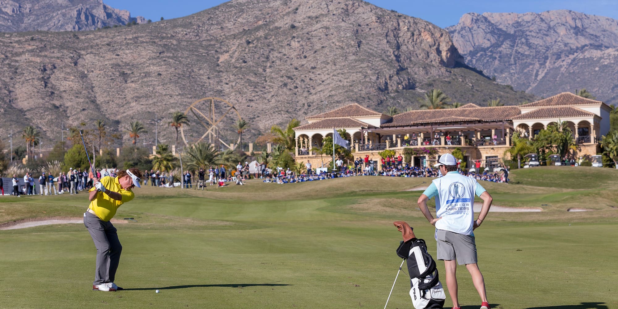 a group of people playing golf
