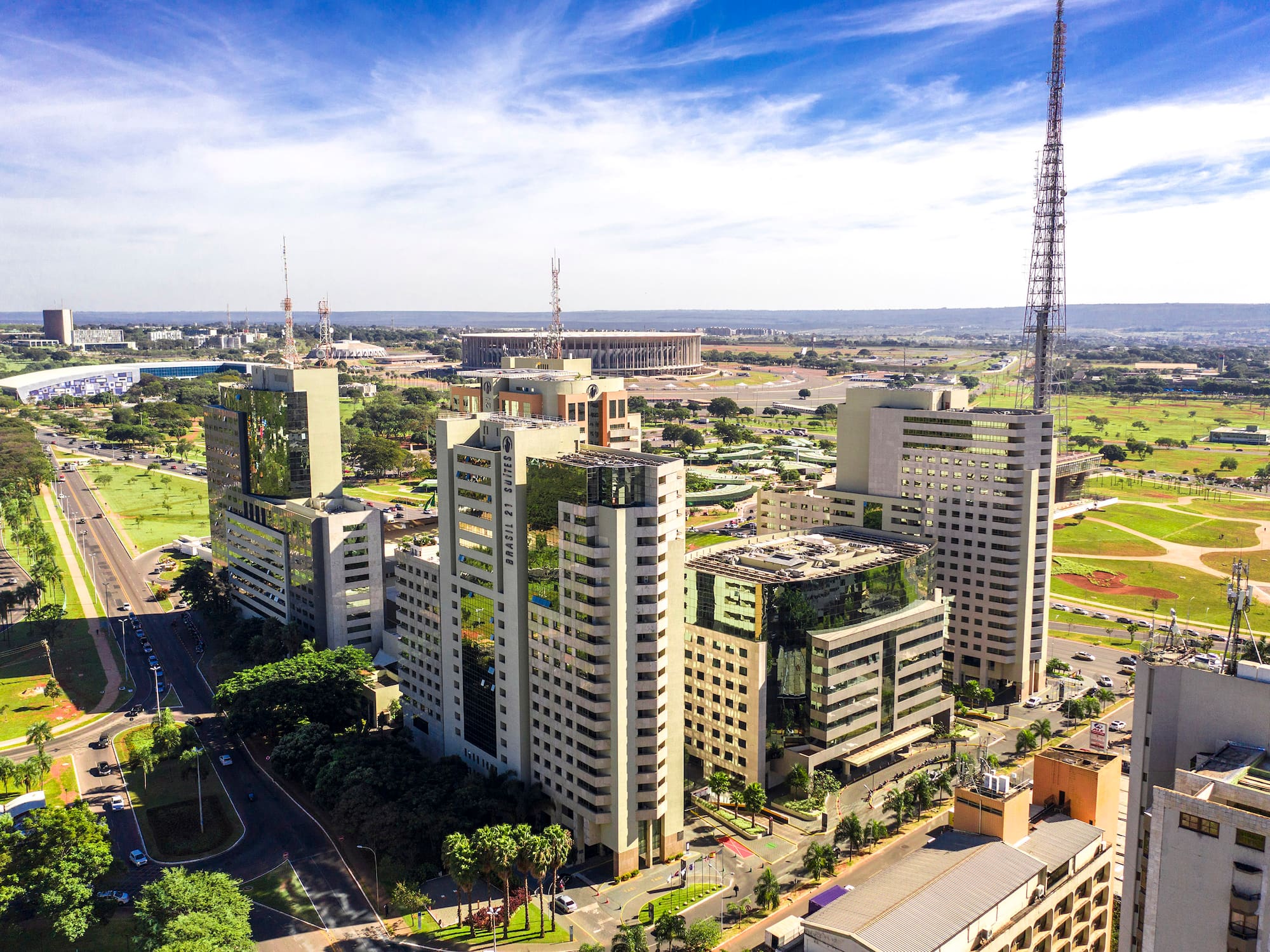 a group of buildings in a city