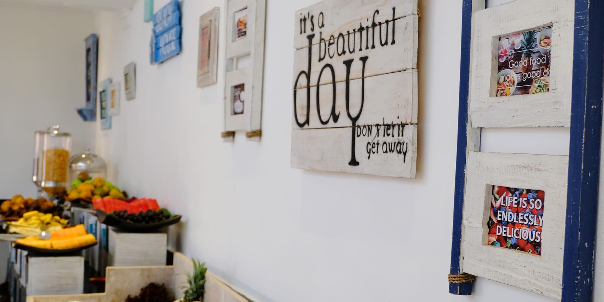 a food on the counter