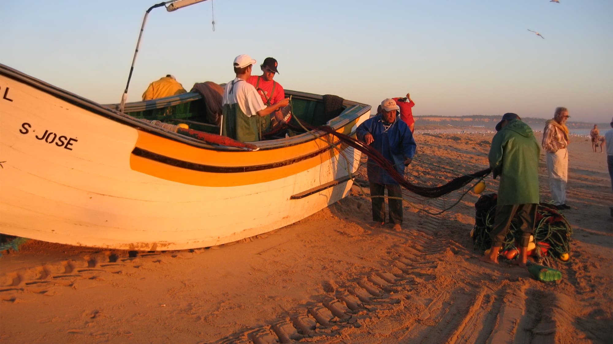 a group of people on a boat