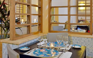 a table set for a dinner party