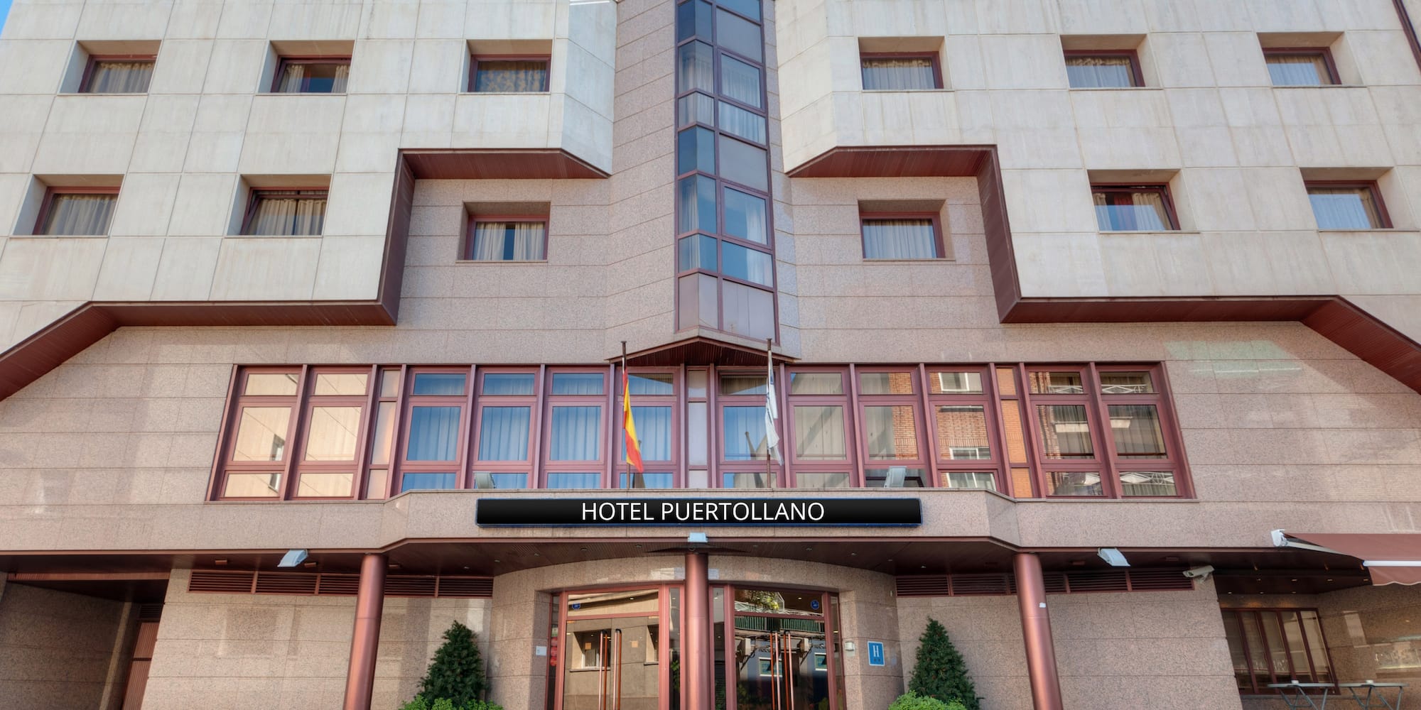 a building with a sign on the front