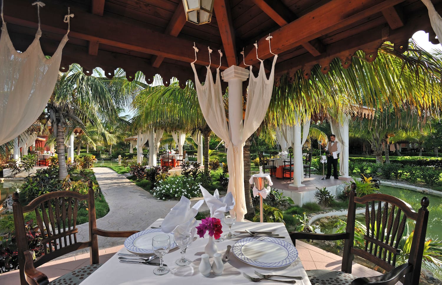 a table set for a dinner party