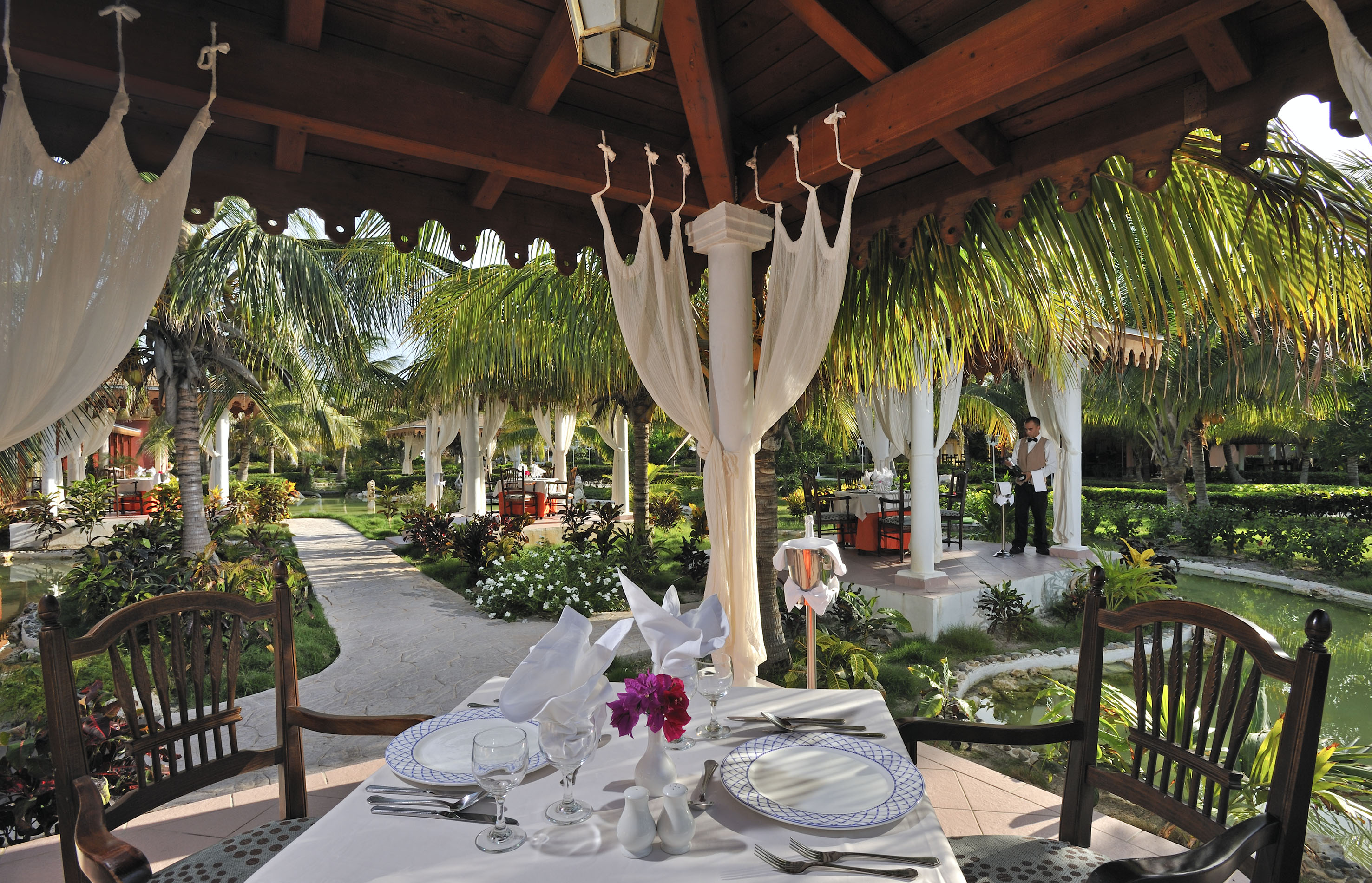 a table set for a dinner party